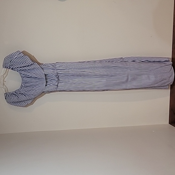 Maurices Maxi Striped Dress on or off shoulder - Picture 3 of 17